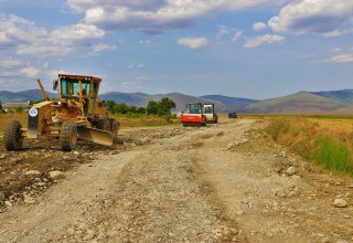 Началось строительство дороги в Агсуинском районе (ФОТО)