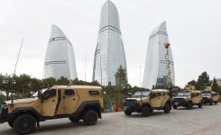 Cumhurbaşkanı Aliyev Silahlı Kuvvetler Baş Karargahı yeni binasının açılışına katıldı