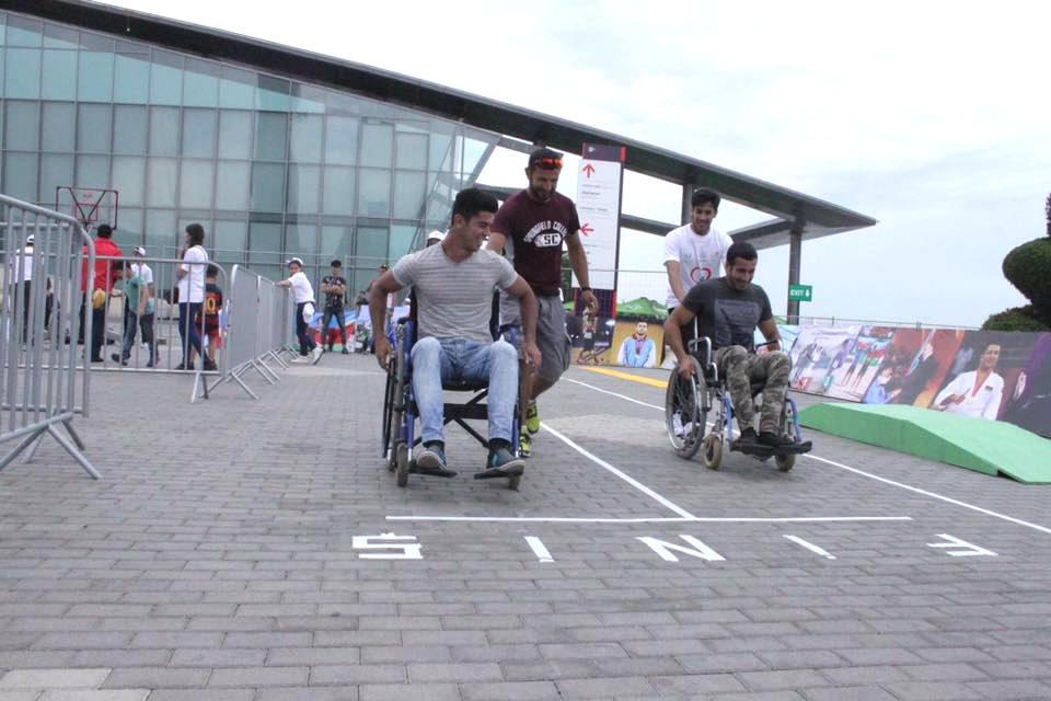 В Баку прошел потрясающий Международный фестиваль среди инвалидов-колясочников (ФОТО)