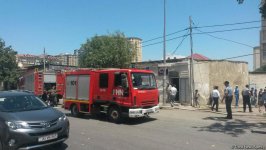 В центре Баку вспыхнул пожар (версия 2) (ФОТО)