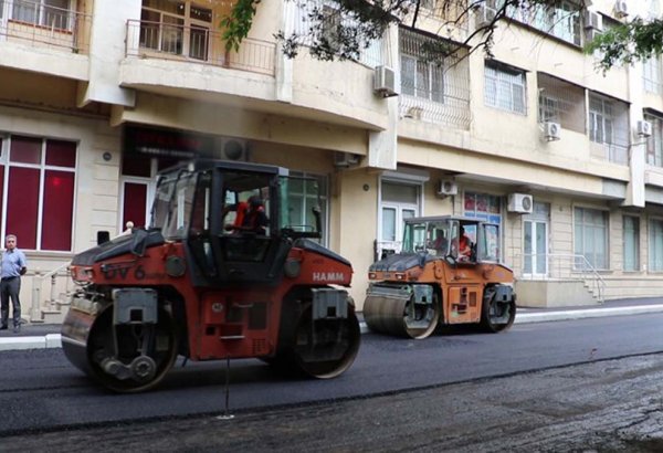 В Наримановском районе Баку ремонтируются четыре улицы (ФОТО/ВИДЕО)