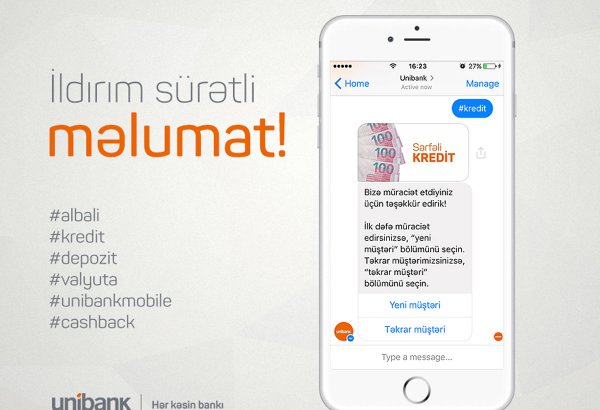 Unibank Mobile-la əməliyyat et, İphone 6S qazan