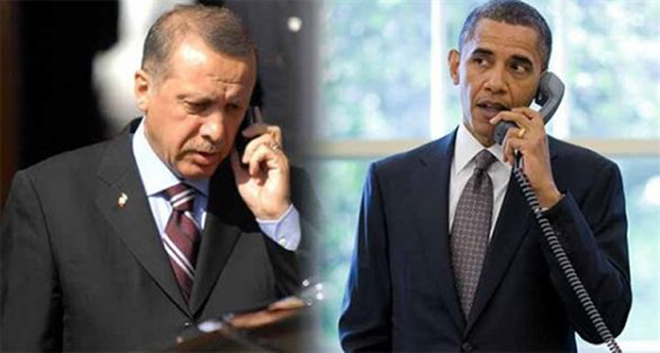 Cumhurbaşkanı Erdoğan ile ABD Başkanı Obama telefonda görüştü