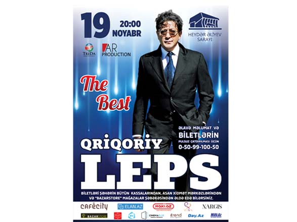 Григорий Лепс выступит в Баку с потрясающим концертом "The Best"