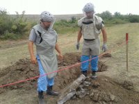 В Гяндже обнаружены 7 противотанковых мин (ФОТО)