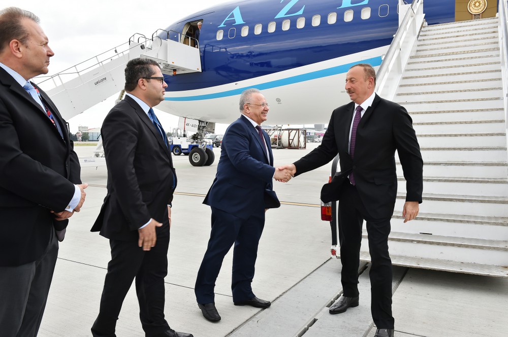 President Aliyev arrives in Poland for a working visit