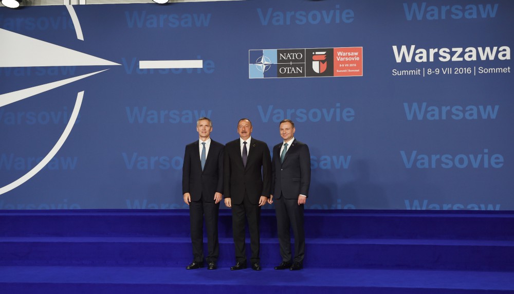 President Aliyev takes part in opening of NATO’s Warsaw summit (PHOTO)