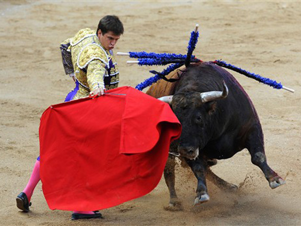 İspanya'da boğa matadoru öldürdü