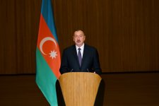 Azerbaijani president attends see-off ceremony for athletes competing at Rio Olympics (PHOTO)