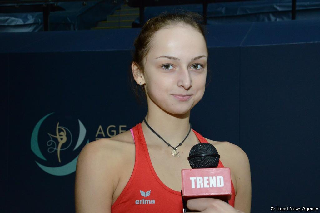 Главная задача - достойно представить страну на Кубке мира в Баку - азербайджанская гимнастка