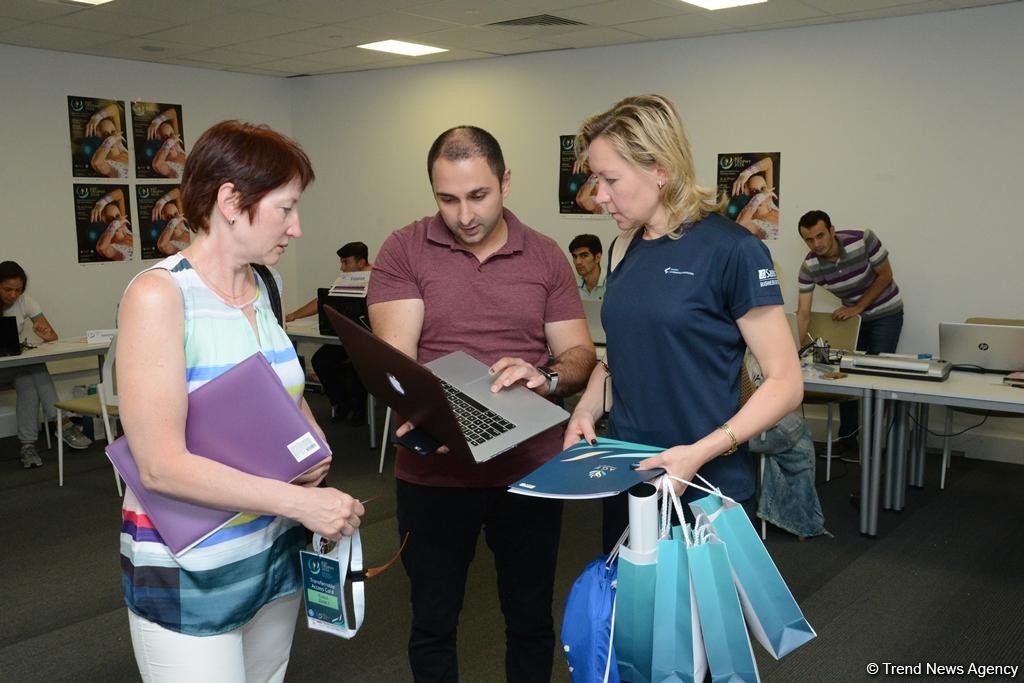 Teams getting accredited for FIG World Cup Final in Rhythmic Gymnastics in Baku (PHOTO)