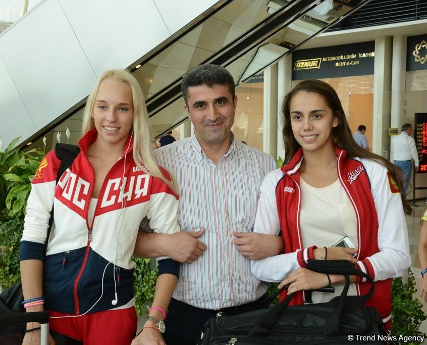 World champions arriving in Baku for FIG World Cup Final in Rhythmic Gymnastics (PHOTOS)