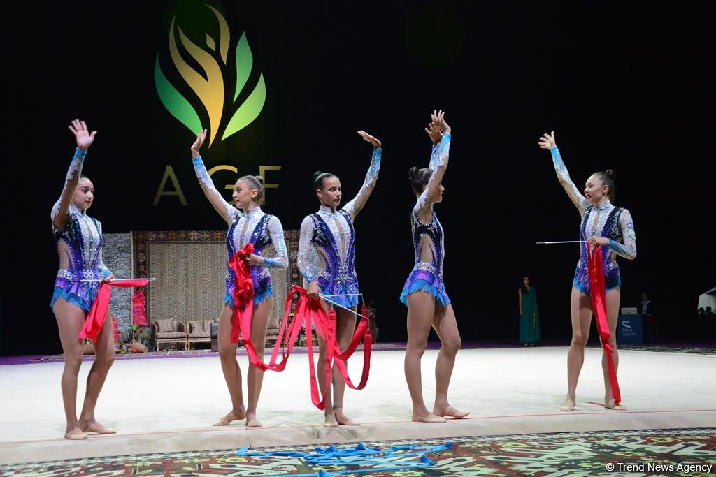 Азербайджанские гимнастки вышли в финал Кубка мира в выступлениях с лентами (ФОТО)