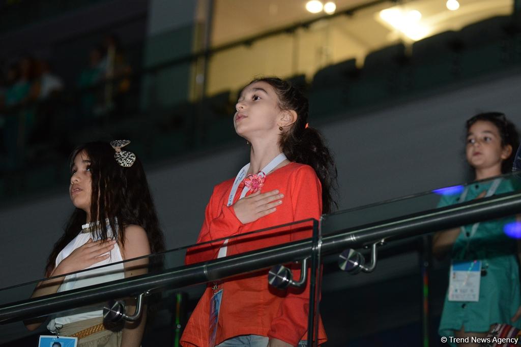 В Баку состоялась церемония открытия соревнований Кубка мира по художественной гимнастике (ФОТОРЕПОРТАЖ)