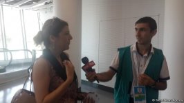 FIG World Cup Final: Spectator believes in Azerbaijani gymnasts’ victory (PHOTO)