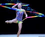 Rusiyalı gimnast Bakıda Dünya Kubokunda qızıl medal qazandı (FOTO)