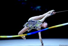 Rusiyalı gimnast Bakıda Dünya Kubokunda qızıl medal qazandı (FOTO)