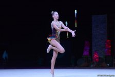 Bakıda bədii gimnastika üzrə Dünya Kuboku yarışlarının ikinci günü başladı (FOTO)