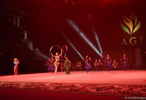 Bakıda bədii gimnastika üzrə Dünya Kubokunun bağlanış mərasimi keçirilib (FOTO)