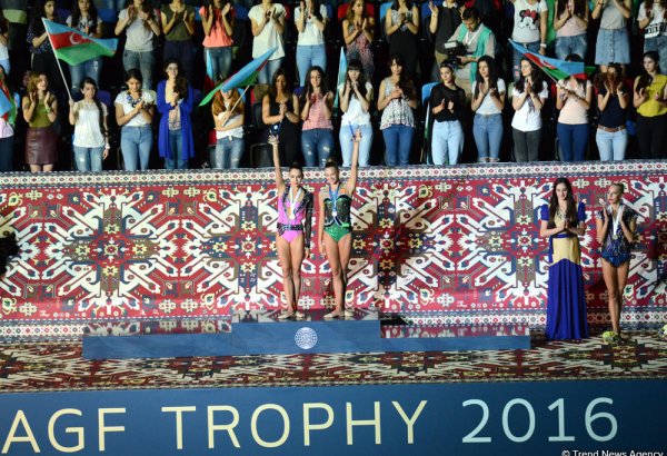 Россиянки поделили первое место в финале Кубка мира по художественной гимнастике в Баку