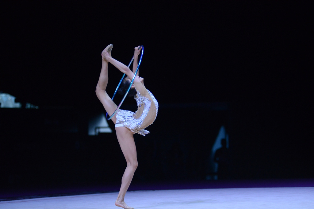 Bakıda bədii gimnastika üzrə Dünya Kuboku yarışlarının sonuncu günü başladı (FOTO)