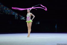 Красота и грация: выступления c лентой на Кубке мира по художественной гимнастике в Баку (ФОТО)