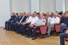 Kürdəmirdə "Dünyəvi dövlətdə din: Azərbaycan modeli" mövzusunda seminar keçirilib (FOTO)