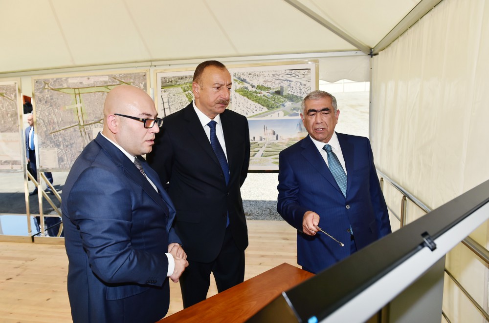 President Aliyev lays foundation of new road-transport infrastructure  (PHOTO)