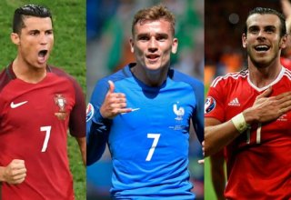 Гризманн, Роналду и Бейл претендуют на звание лучшего футболиста Европы
