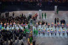 Azerbaycan Rio Yaz Olimpiyatları açılış törendinde (Görüntü)