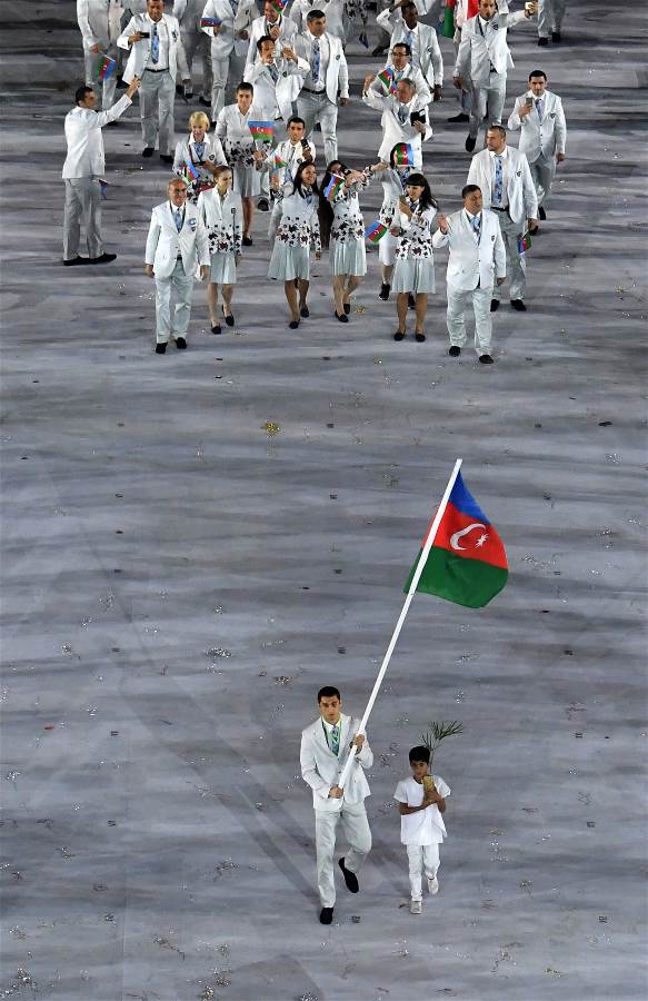 Azərbaycan Rio-de-Janeyroda Yay Olimpiya Oyunlarının açılış mərasimində (FOTO/VİDEO)