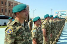 Группа азербайджанских миротворцев вернулась из Афганистана на родину (ФОТО)