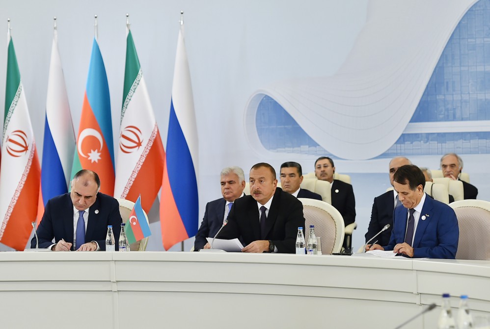 Prezident İlham Əliyev: Bu gün Azərbaycan,  Rusiya, İran arasında yeni əməkdaşlıq formatı yaranır (ƏLAVƏ OLUNUB 5)