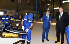 Prezident İlham Əliyev İsmayıllıda velosiped istehsalı zavodunun açılışında iştirak edib (FOTO)