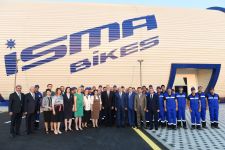 President Aliyev attends opening of bicycle factory in Ismayilli