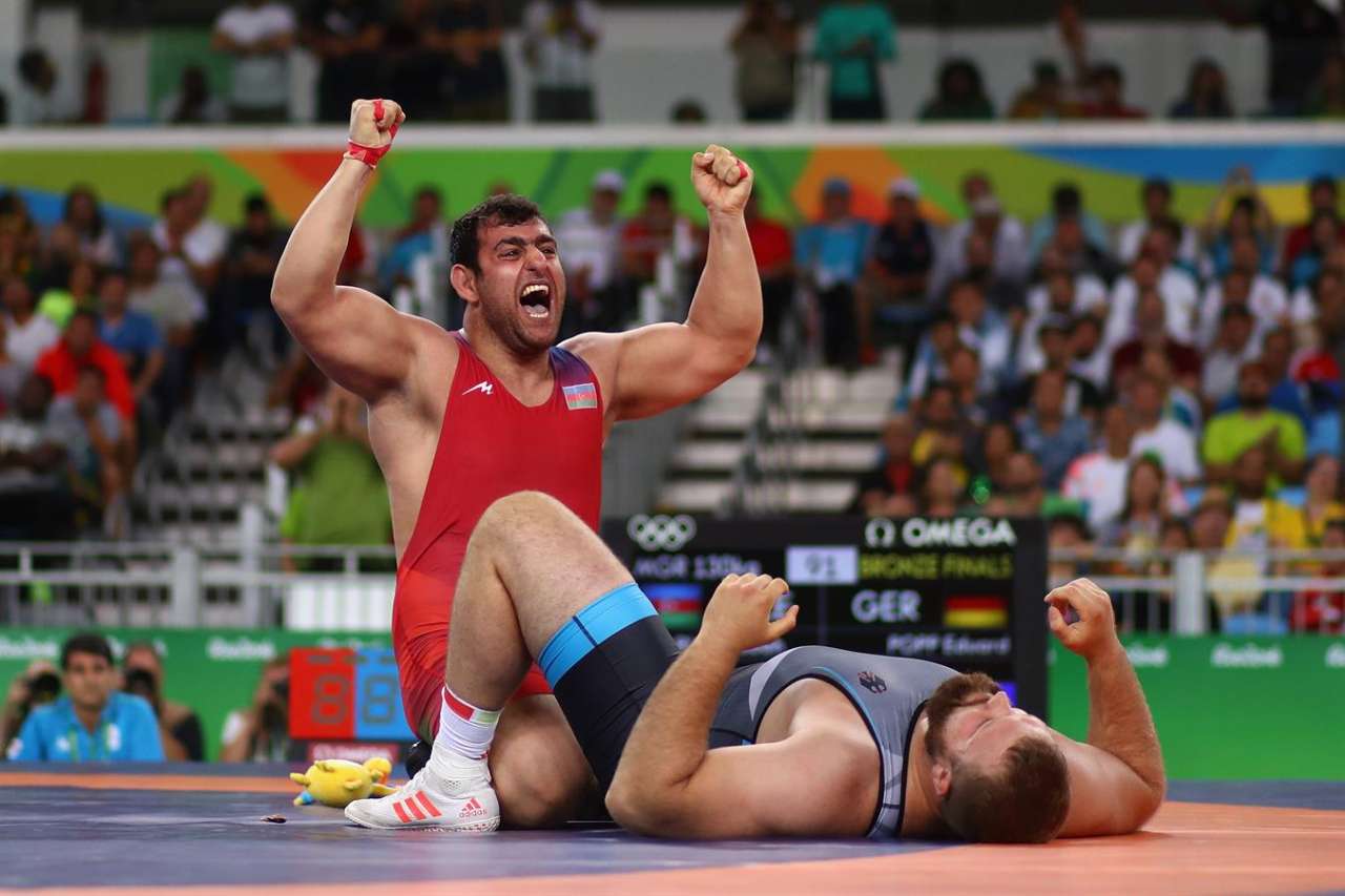 Wrestling bronze goes to Azerbaijan as Shariati defeats Syrian rival