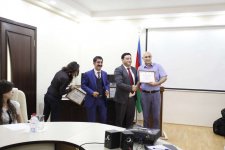 Конференция "Роль представителей молодежи и журналистов в развитии культуры донорства" в Баку (ФОТО)
