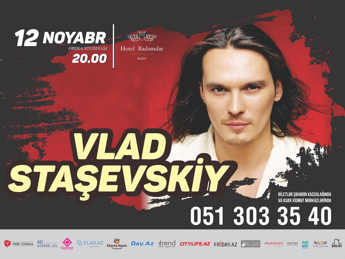Влад Сташевский выступит в Баку с концертом "The Best!"