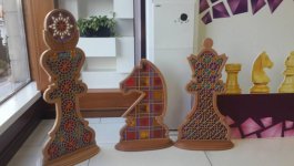 Ковровое искусство Азербайджана и шебеке в форме шахматных фигур (ФОТО)