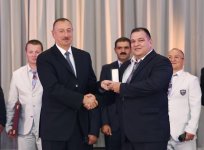 Ilham Aliyev, his spouse meet Azerbaijani Olympians