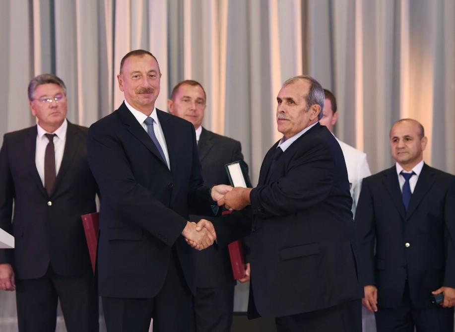 Ilham Aliyev, his spouse meet Azerbaijani Olympians