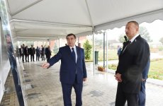 Президент Ильхам Алиев принял участие в открытии проекта снабжения питьевой водой Масаллы (ФОТО)