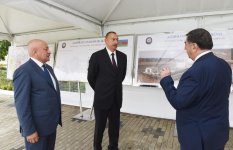 Президент Ильхам Алиев принял участие в открытии проекта снабжения питьевой водой Масаллы (ФОТО)
