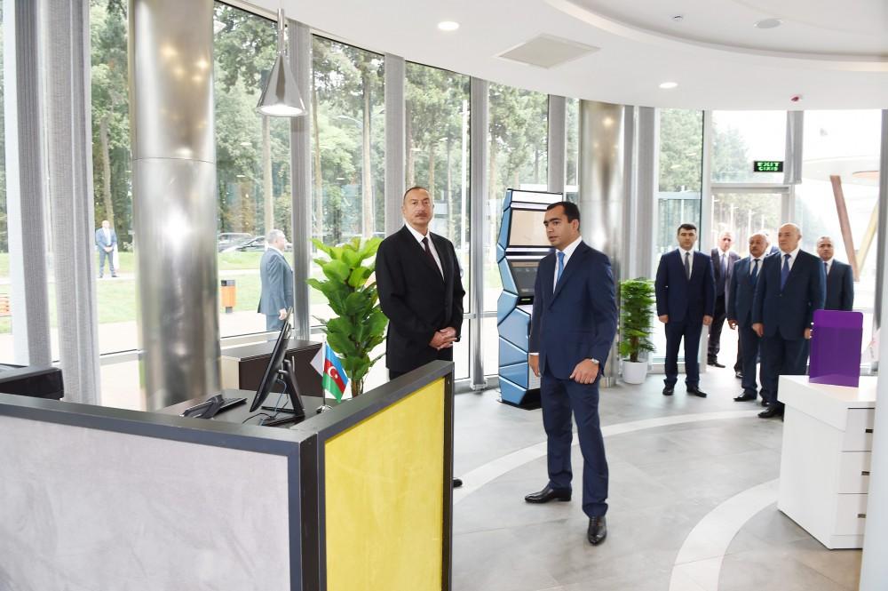 Президент Ильхам Алиев принял участие в открытии комплекса ASAN həyat в Масаллы (ФОТО)