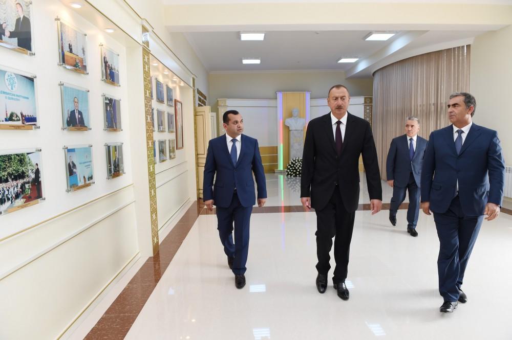 President Aliyev opens new administrative building of YAP Salyan district branch (PHOTO)