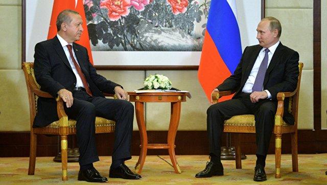 Putin Ərdoğanla "Türk axını"nı müzakirə edib