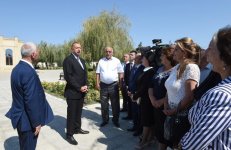 President views Heydar Aliyev Park in Yalama