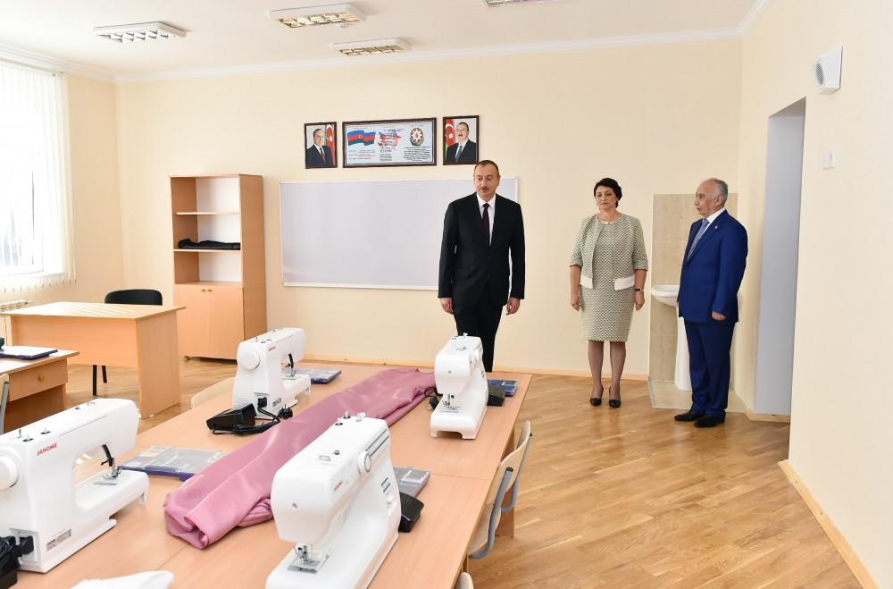 Ilham Aliyev opens new building of school in Sabunchu district