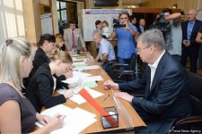 Russians in Azerbaijan voting at State Duma election (PHOTO)