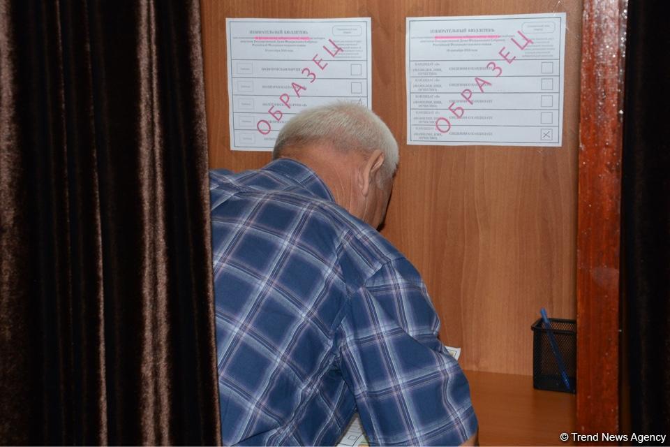 Russians in Azerbaijan voting at State Duma election (PHOTO)